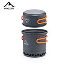 Outdoor Camping Pot 1.3L 2.3L Cookware Outdoor Cooking Kettle Set Heat Cooker Travel Tableware Tourist Kitchen Utensil Equipment