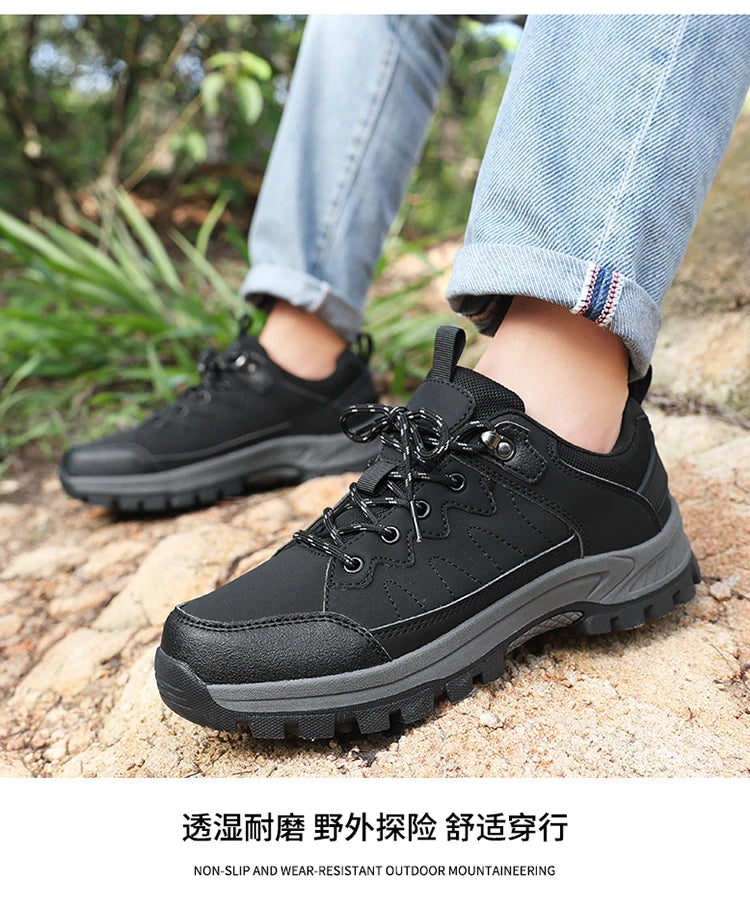 High Quality Hiking Shoes Men's Ankle Boots Durable Non-slip Climbing Shoes Outdoor Tourism Trekking Sneakers for Men Trail Shoe