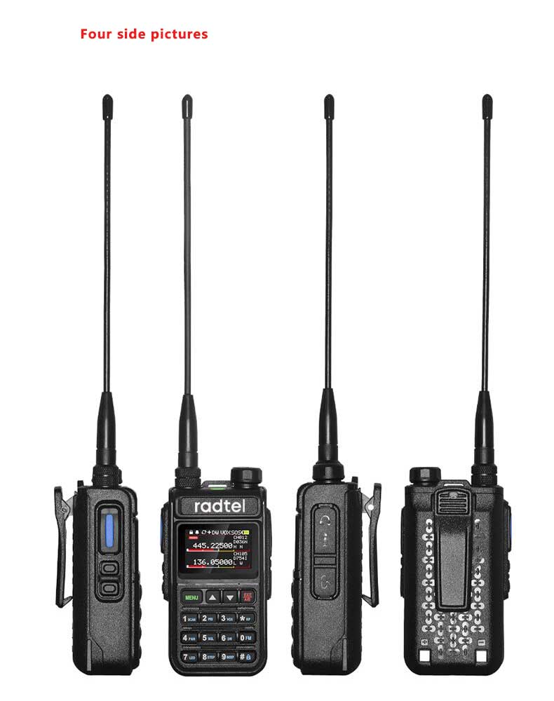 Radtel RT-890 NOAA Weather Channel 6 Band Ham  Amateur 2 Way Radio 999CH Walkie Talkie AM Air Aviation Band Color Scanner Marine