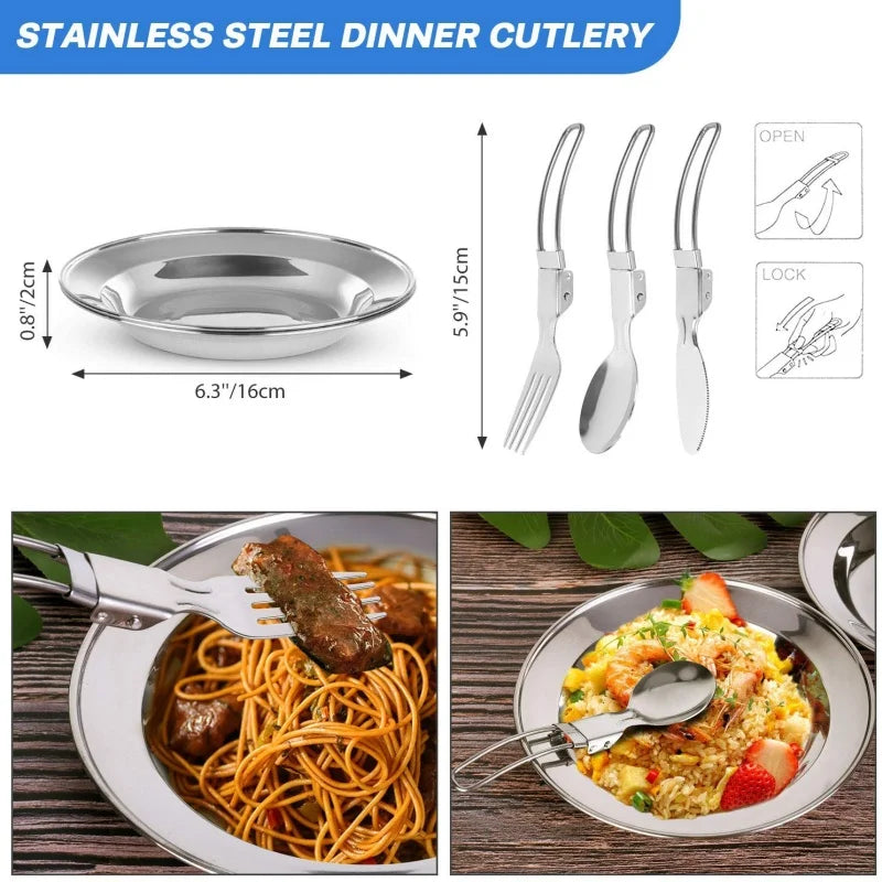 Aluminum Camping Cookware Set – Outdoor Cooking Gear