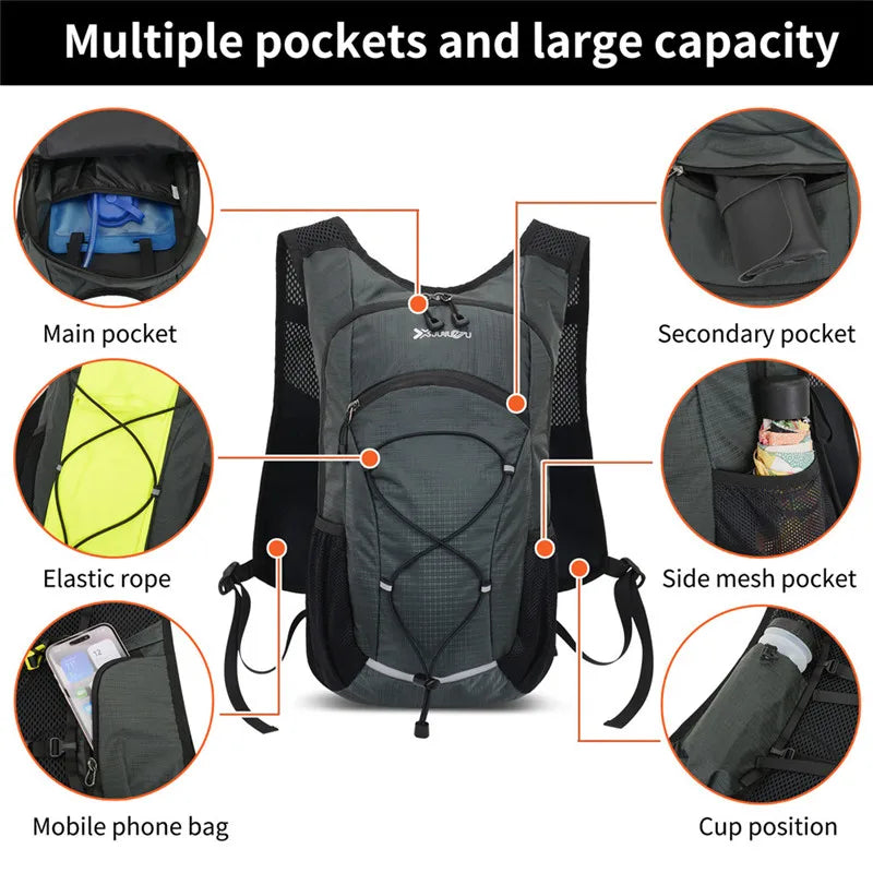Wanderrucksack 18L Ultraleichter Reiserucksack für Damen und Herren Große Kapazität Outdoor Sport Camping Klettern Wandern Radfahren Rucksack