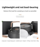 Outdoor Camping Cooker Pot Set Camping Meal Cooking Hot Pot Portable Equipment Kettle Single Pot