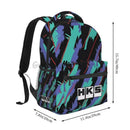 HKS Retro Pattern Backpack for Men Women Teenage Student Hiking Travel Daypack JDM Drift Turbo Car Laptop Computer Canvas Bags