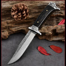 Outdoor Camping Survivalmesser 7cr13mov Klinge Holzgriffe Selbstverteidigung Wildnis Taktik Gerade Messer Militärmesser