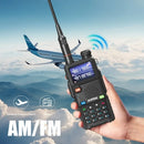 BAOFENG 5RM 10W Ham Radio Long Range UV5RM Handheld Two Way Radio NOAA Weather Receiver Rechargeable FM Radio Professional USB-C