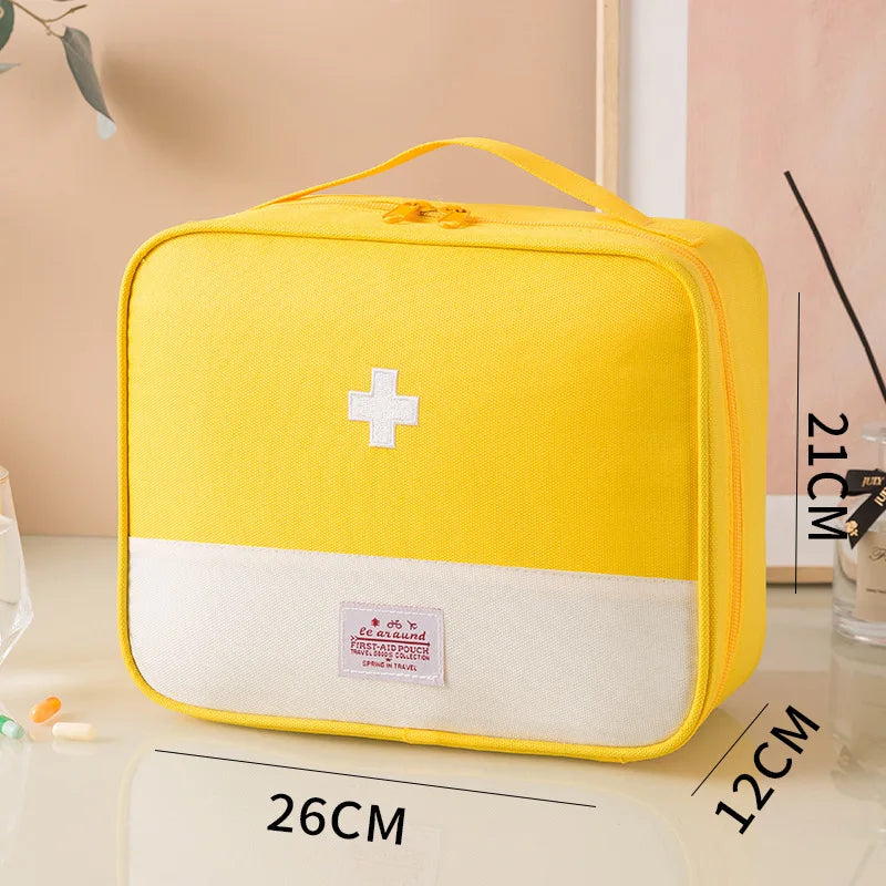 First Aid Kit Designed with Various Colors + a Cross Logo, Includes Multi-Size Sets Suitable for Different Scenarios: the Large Size Can Store Basic Medicines and Emergency Tools, Suitable for Family Use; the Medium and Small