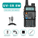 Baofeng 8WUV-5R  Dual Band Ham Amateur Met Vhf Uhf Fm CB 128CH 1800/3800mAh portable Handheld long range Hunting Two  Way Radio