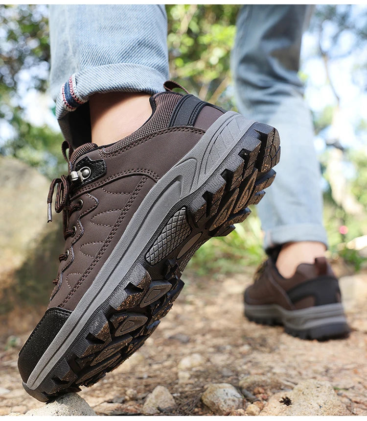 High Quality Hiking Shoes Men's Ankle Boots Durable Non-slip Climbing Shoes Outdoor Tourism Trekking Sneakers for Men Trail Shoe