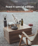Outdoor Camping Cooker Pot Set Camping Meal Cooking Hot Pot Portable Equipment Kettle Single Pot