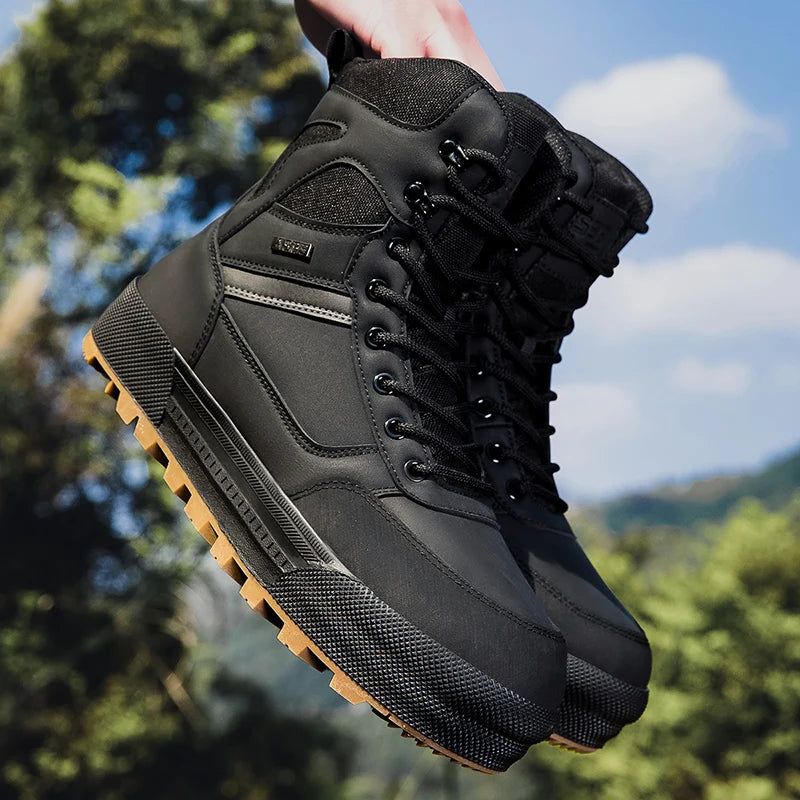 Men’s Lace-Up Outdoor Ankle Boots.” Remove “Waterproof