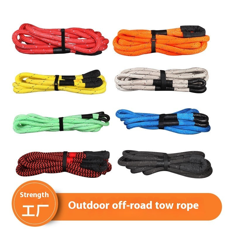 Elastic Car Pulling Rope Soft Shackle Outdoor Emergency Rescue Hand Holding Rope