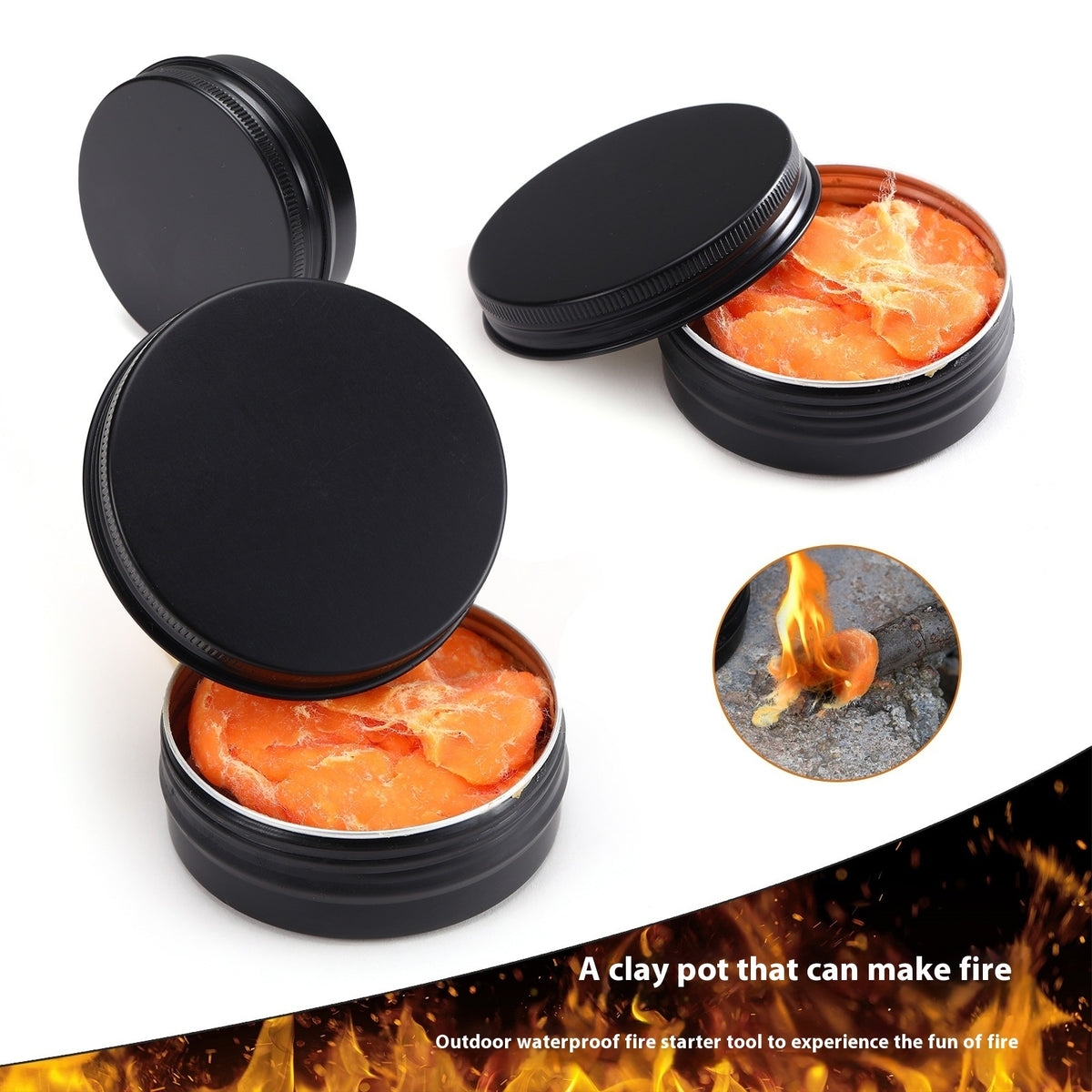 Waterproof Igniter Outdoor Emergency Lighting Volcanic Mud