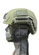 Ballistischer Helm RT2 High Cut Helm: Getestet nach LEVEL IIIA (Inklusive Arc Rails, Polsterung, Riemen)